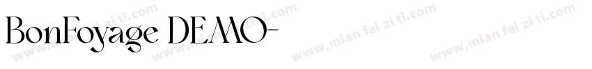 BonFoyage DEMO字体转换